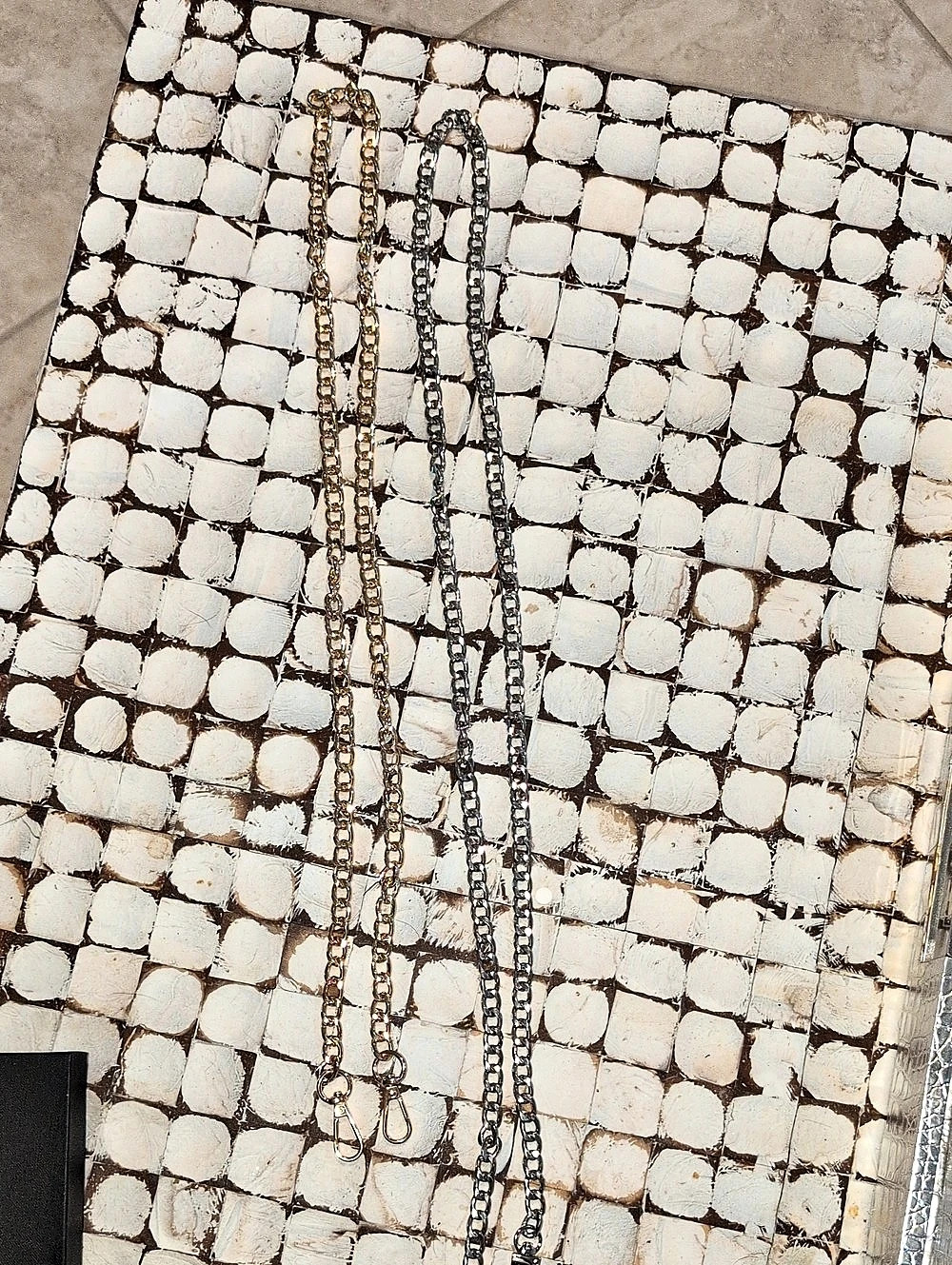 Gold Or  Silver Chain Crossbody Bag Straps ,- Pick 1